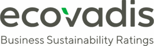 EcoVadis logo with the text "Business Sustainability Ratings" displayed underneath.
